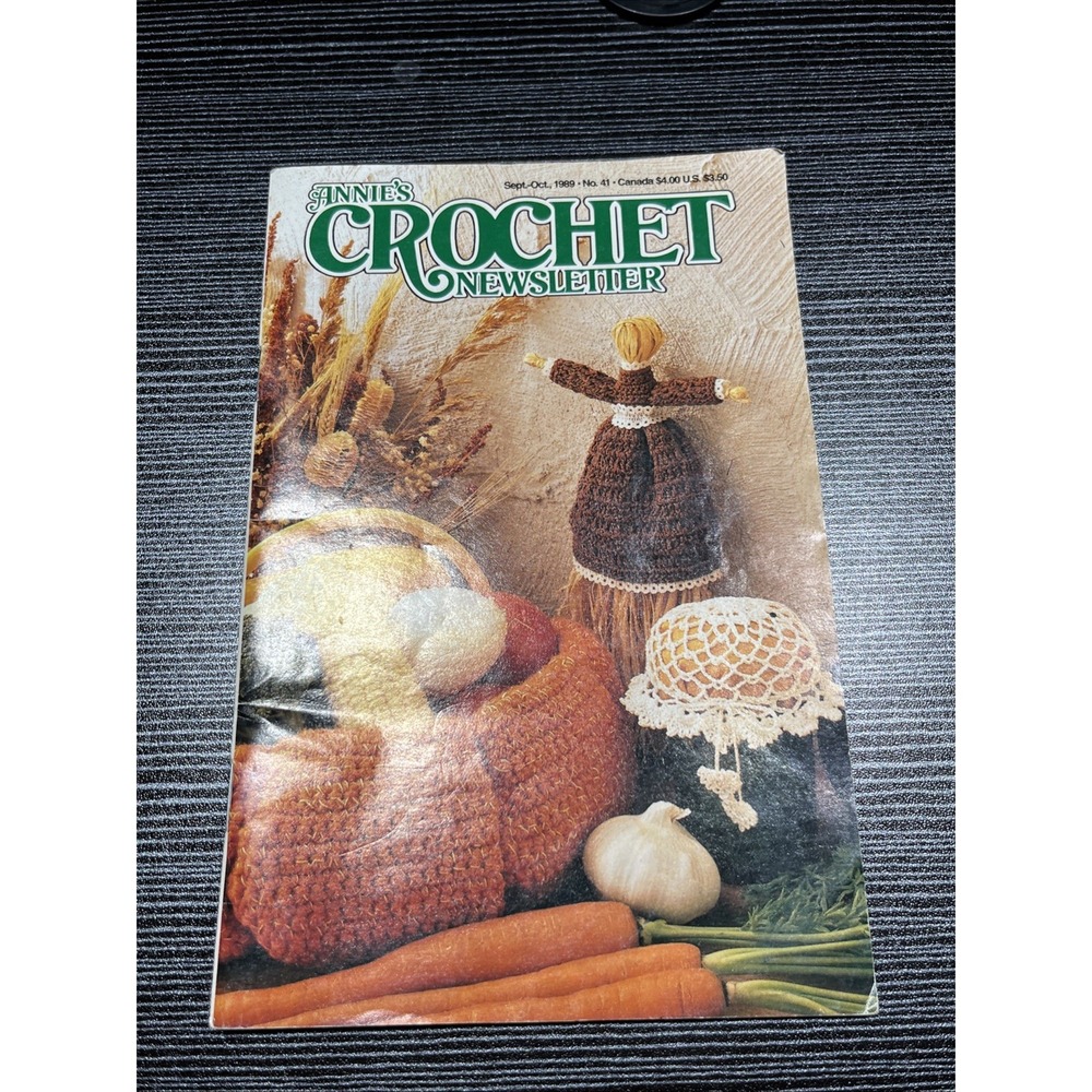 Annie's Crochet Newsletter Sept–Oct 1989 Vintage‎ Craft Magazine